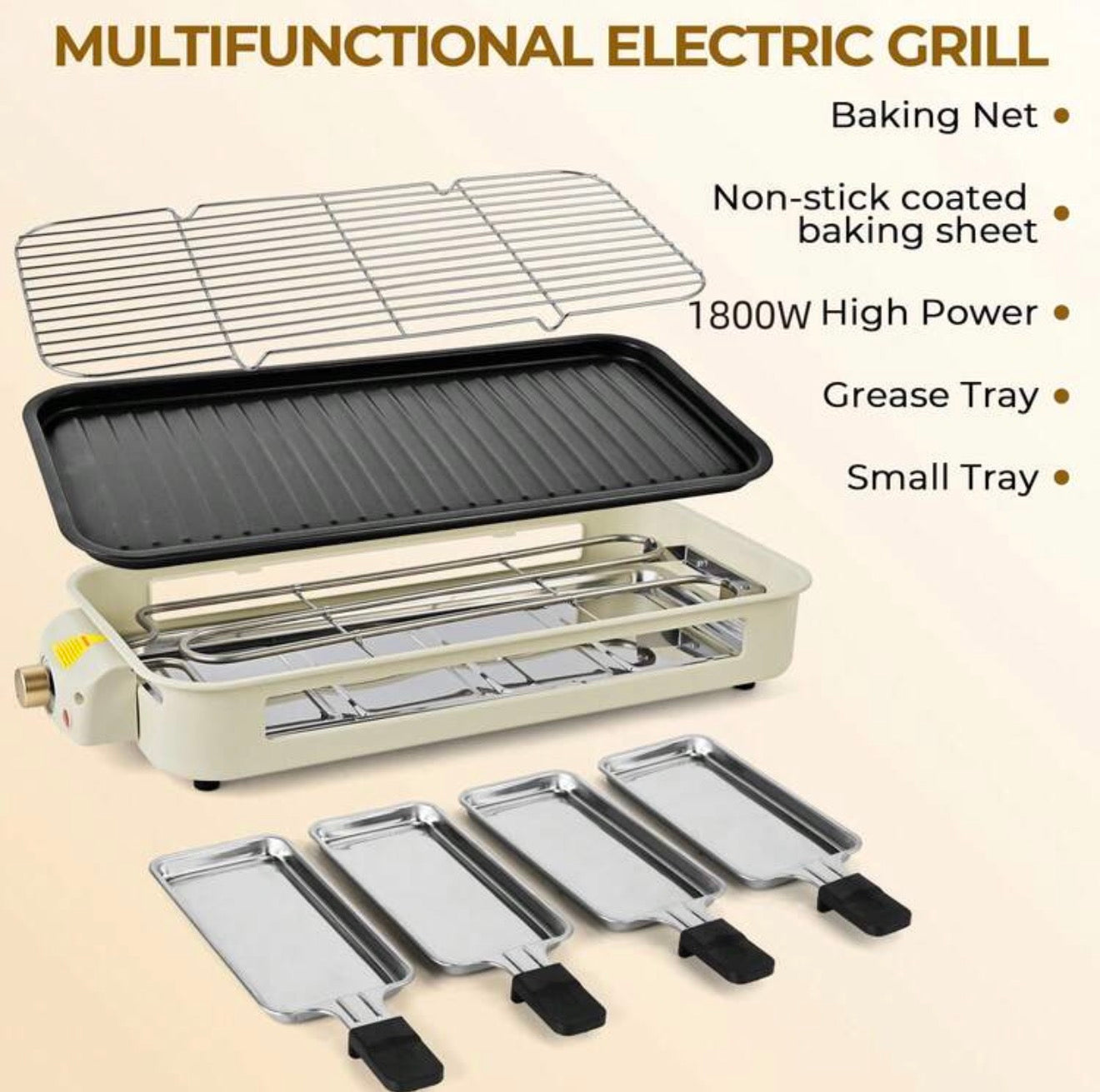 2-in-1 Smokeless Indoor Social Grill