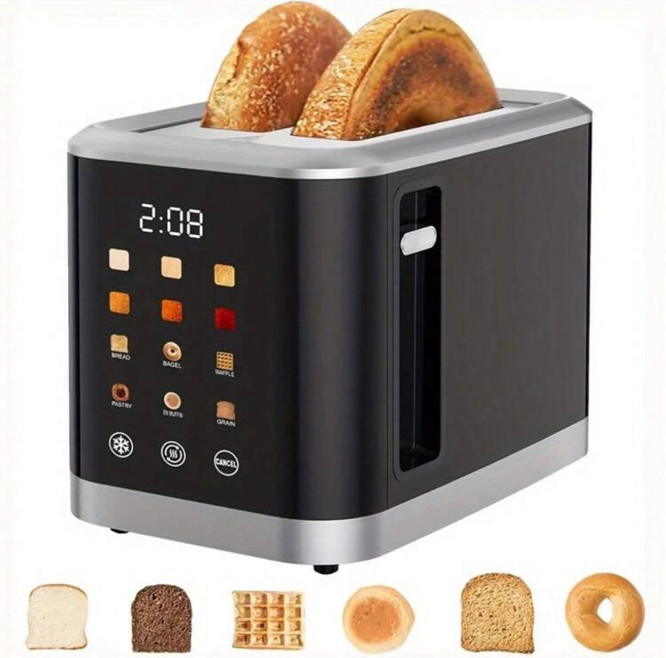 The Ultimate Touch Screen 2-Slice Toaster-Precision Toasting