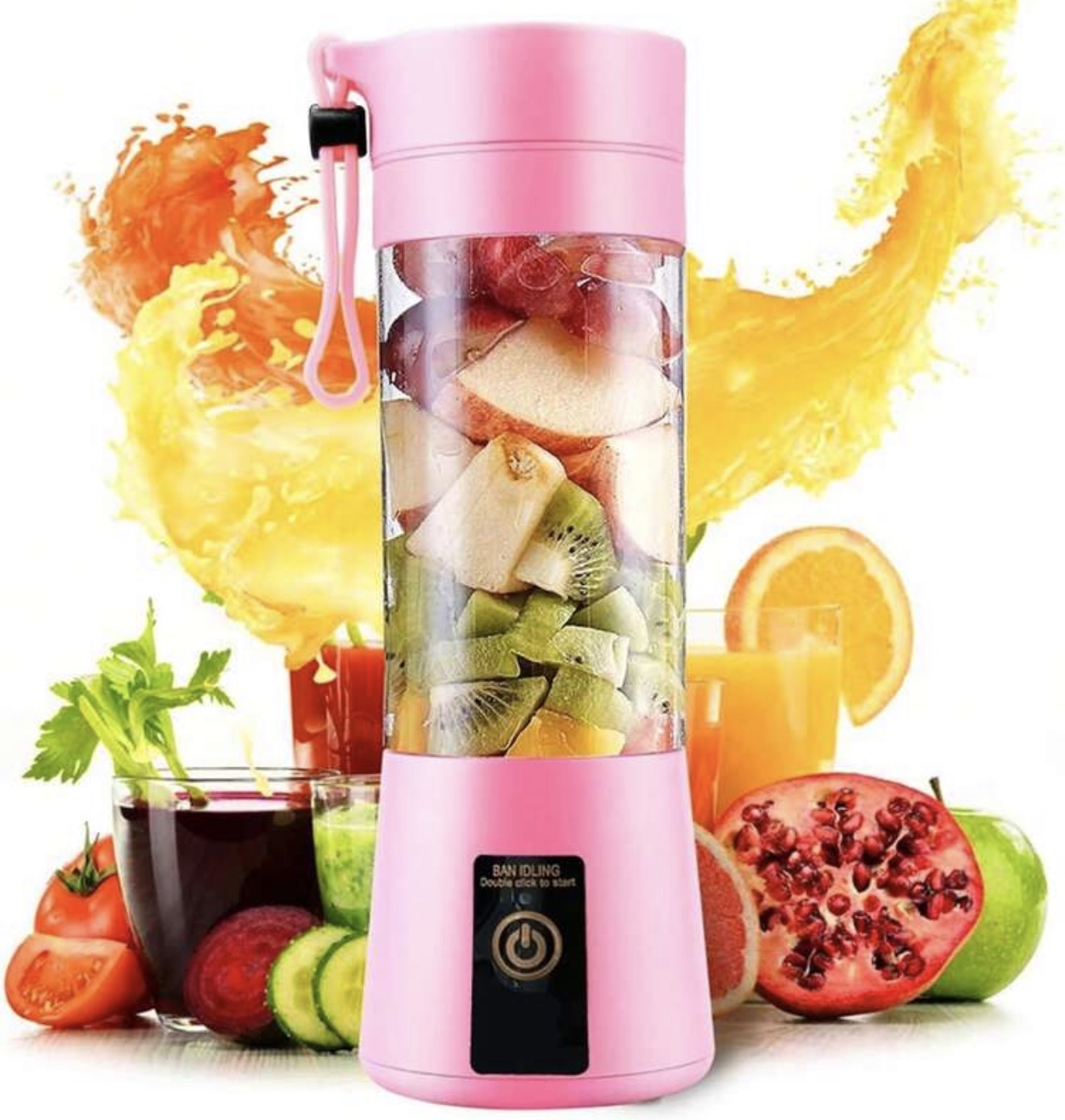 Happy Home Portable Blender | 380 USB-C Rechargeable Travel Juicer