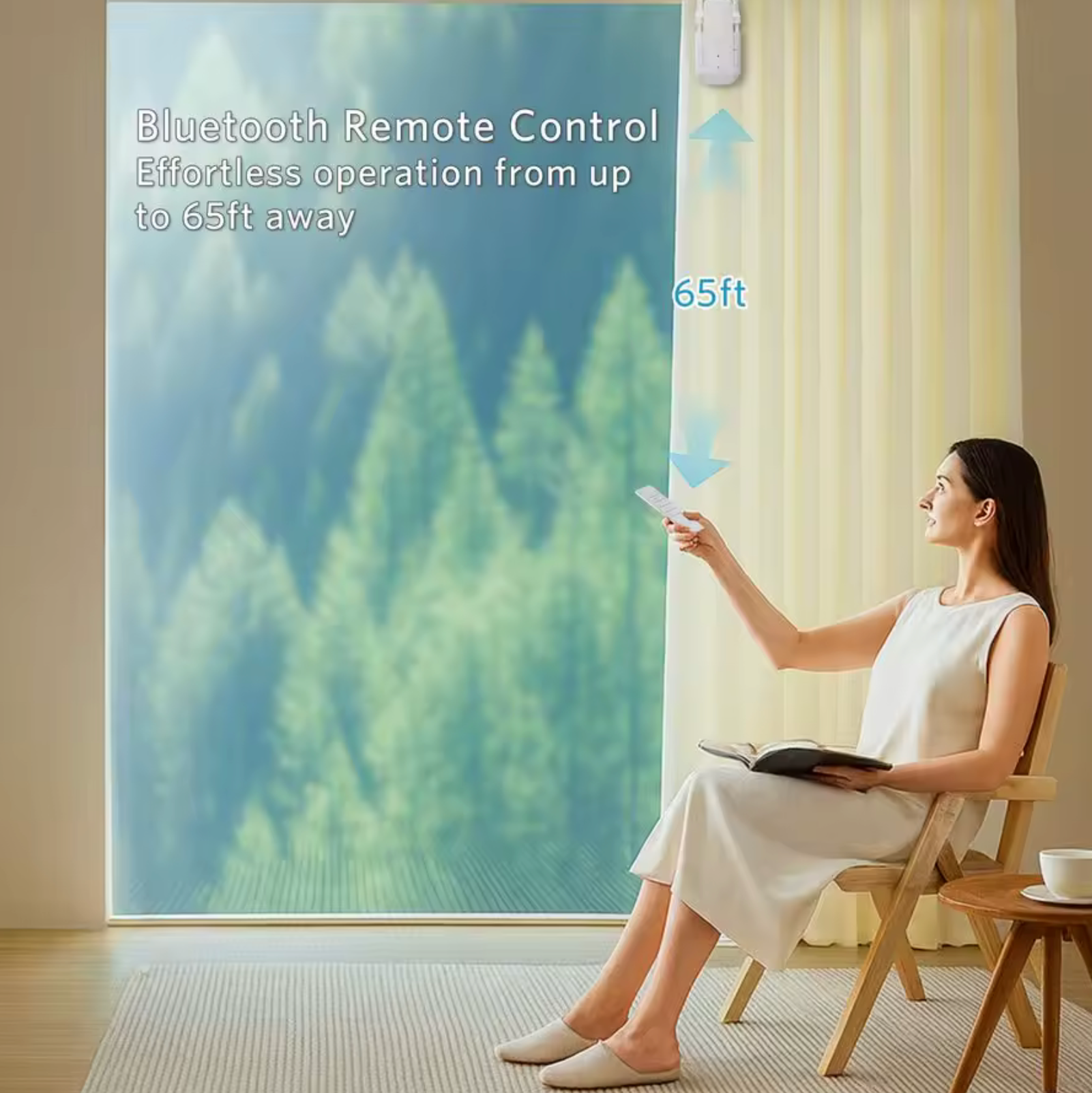 Happy Home Smart Curtain Robot- 2 pack (Remote & App Control).